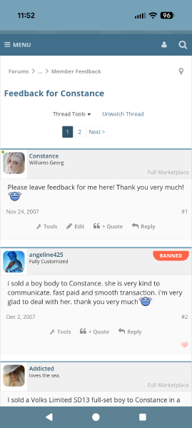 DoA Feedback